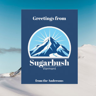 Skigebiet Sugarbush Vermont Postkarte
