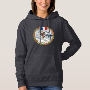 Skigebiet Val Thorens, Frankreich, Skifahrerin Hoodie