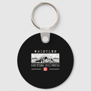 Skigebiet Whistler Mountain Kanada Skifahren Briti Schlüsselanhänger