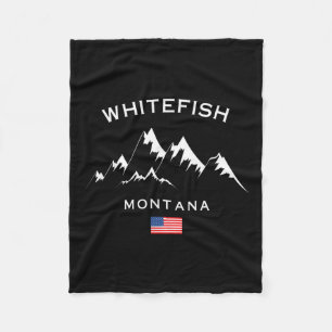 Skigebiet Whitefish Montana Rocky Mountains Skifah Fleecedecke