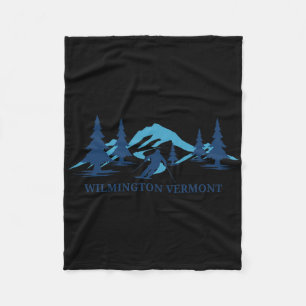 Skigebiet Wilmington Vermont Skifahren Skifahrer Fleecedecke