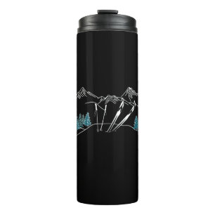 Skigebiet Wintersport Thermosbecher