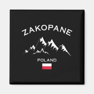 Skigebiet Zakopane Polen Tatra-Gebirge Skifahren Magnet
