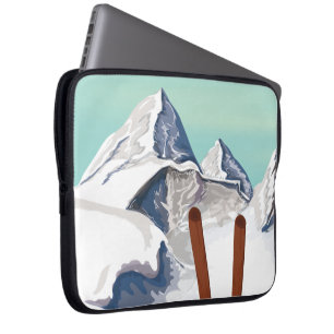 Skigebirge Laptopschutzhülle