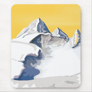 Skigebirge Mousepad