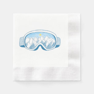 Skigelände Serviette