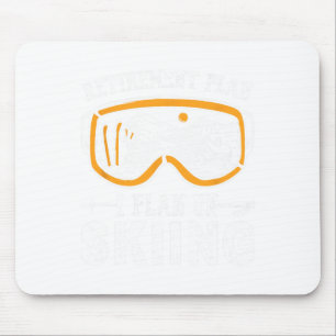 Skigeschenk für müde Männer Ruhestandsplan I Plan Mousepad