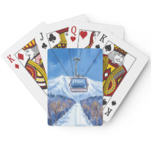 Skigondel Schneeberg Aquarell