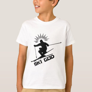 Skigott Skiausrüstung Für Skiliebhaber Skifahrer W T-Shirt