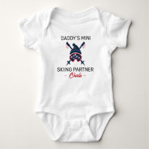 Skiier Baby Shower Daddy’s Mini Skiing Partner Ski