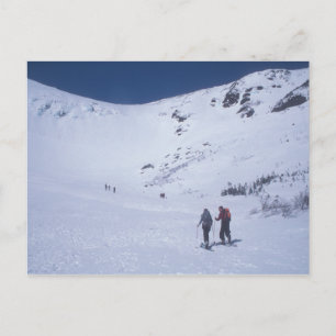 Skiiers at Tuckerman's Ravine Mount Washington Postkarte