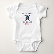 Skiing Baby Shower Little Skier on Board - Skiing