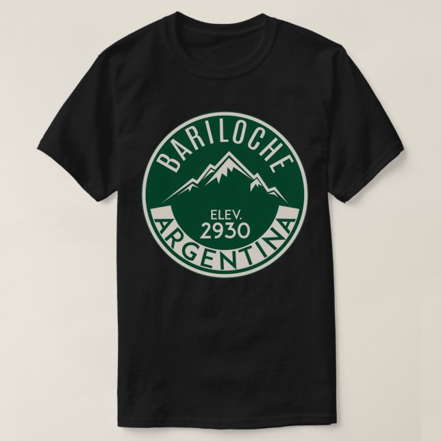 SKIING BARILOCHE ARGENTINA APRES SKIBERGE T-Shirt (Design vorne)