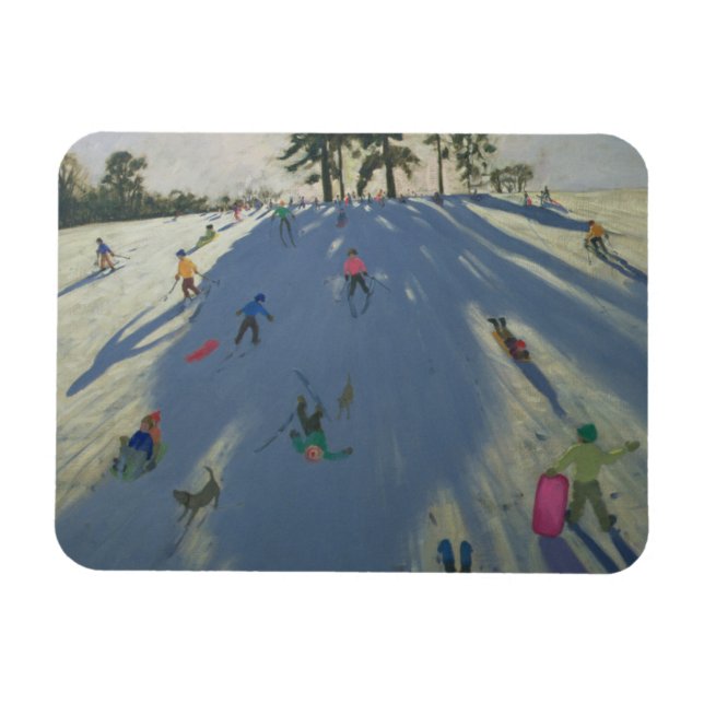 Skiing Calke Abbey Derby Magnet (Horizontal)
