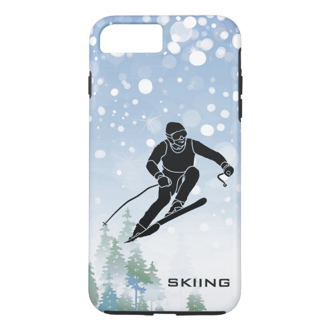 Skiing Design iPhone 7 Fall Case-Mate iPhone Hülle (Rückseite)