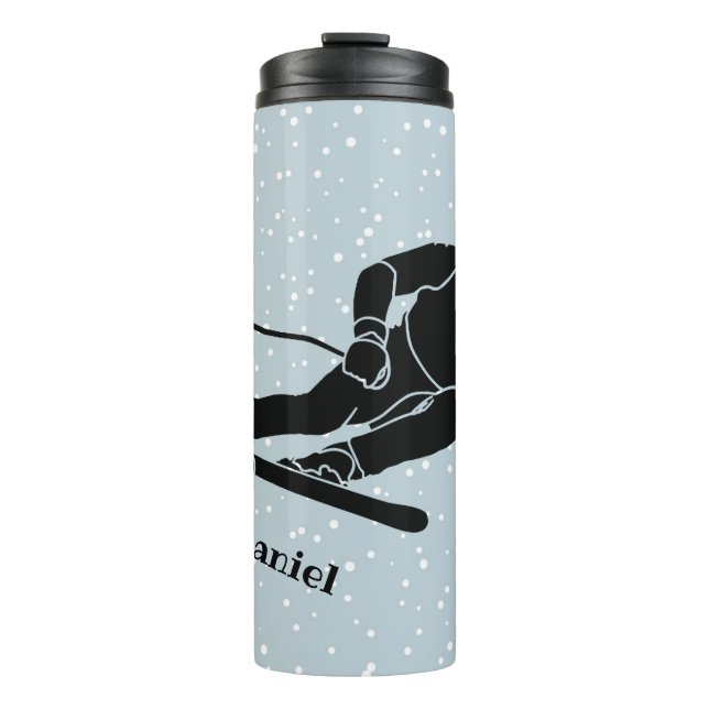 Skiing Design Thermal Tumbler Thermosbecher (Vorderseite)