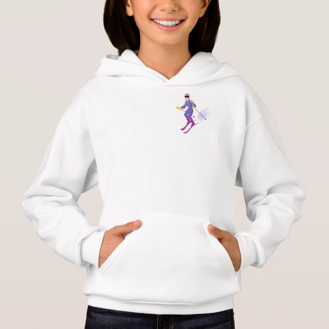 Skiing Girls Hoodie (Vorderseite)