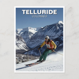 Skiing in Telluride Colorado Postkarte