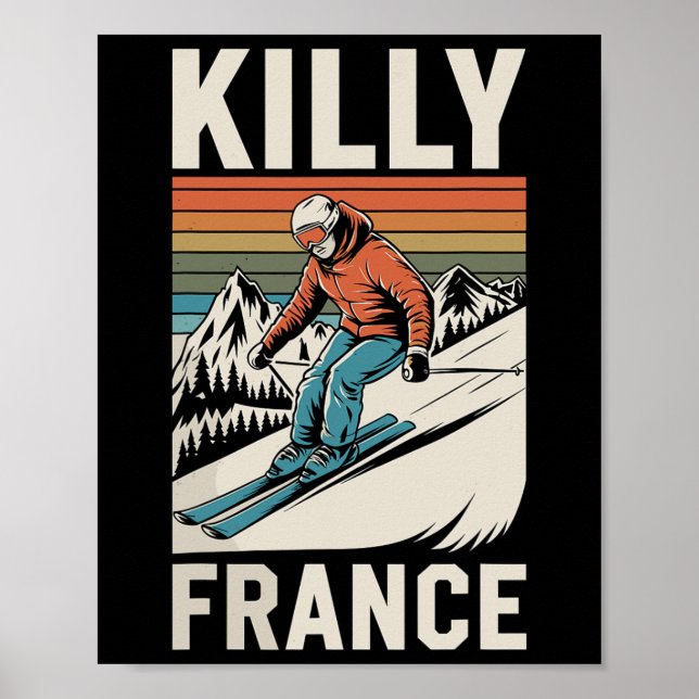 Skiing Killy Frankreich Poster (Vorne)