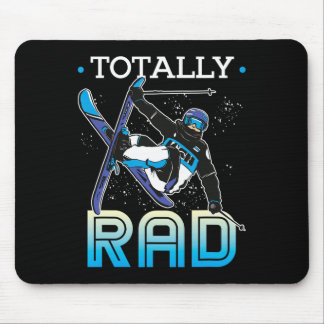 Skiing Outfit Nordic Skier Ski Totally Rad Mousepad
