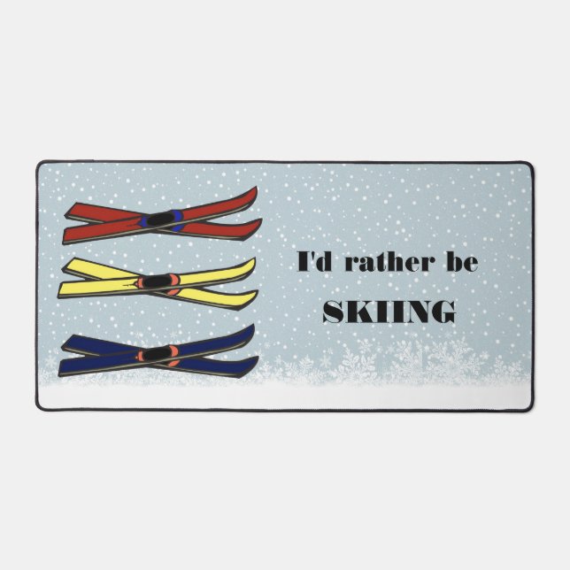 Skiis Design Desk Mat Schreibtischunterlage (Vorderseite)