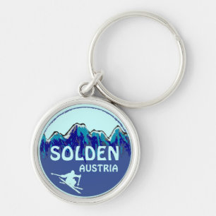 Skikunst-Logo-Schlüsselanhänger Solden Österrei Schlüsselanhänger