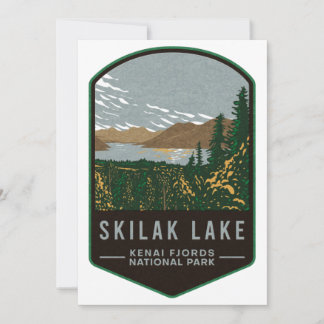 Skilak Lake Kenai Fjords National Park Feiertagskarte
