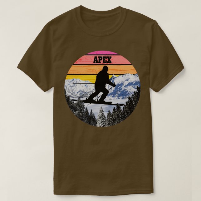 Skilanglauf Apex Skigebiete Kanada T-Shirt (Design vorne)