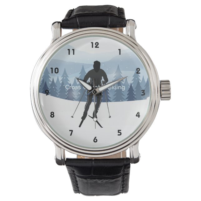 Skilanglaufplanung Armbanduhr (Vorderseite)