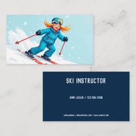 Skilehrer Visitenkarte