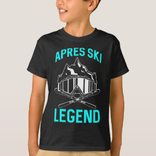Skiliebhaber Lustiger Skifahrer Apres Ski Legende T-Shirt