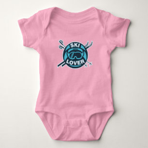 Skiliebhaber Wintersport Neuheit Baby Strampler