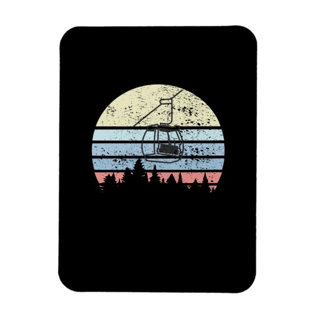 Skilift Retro Magnet (Vertikal)