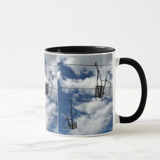 Skilift und Himmel Tasse (Rechts)