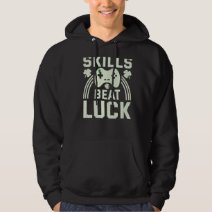 Skill Beat Lucks Lucky Boys Gamer Game St Patricks Hoodie