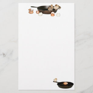 Skillet und Küken Briefpapier