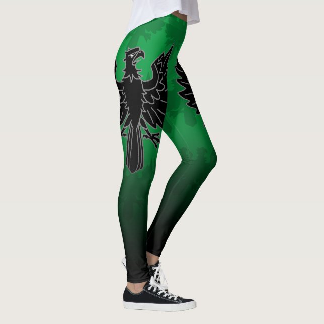 SKILLHAUSE - SCHWARZE EDELFALLE LEGGINGS (Rechts)