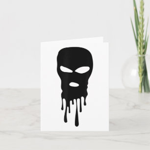 Skimaske Balaklava Bandit Maske Räuber Maske Hip H Karte