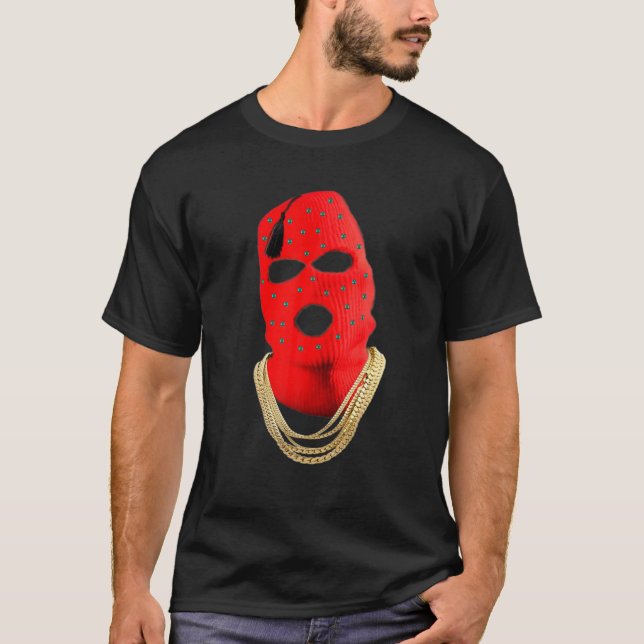 Skimaske Street Style T-Shirt (Vorderseite)