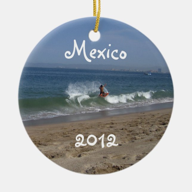 Skimboarder Erfolg; Mexiko-Andenken Keramikornament (Vorne)