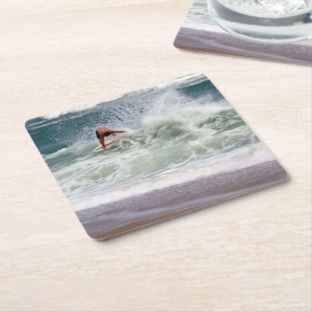 Skimboarding von Shirley Taylor Rechteckiger Pappuntersetzer (angewinkelt)
