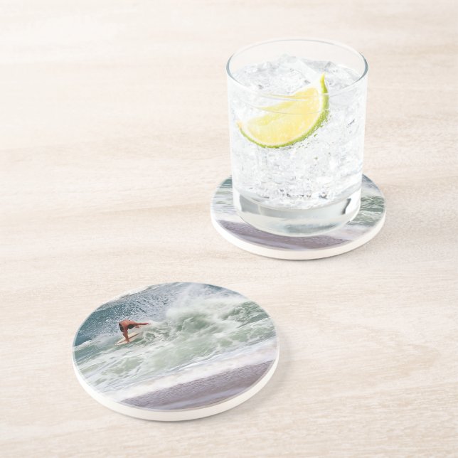 Skimboarding von Shirley Taylor Sandstein Untersetzer (Seite)