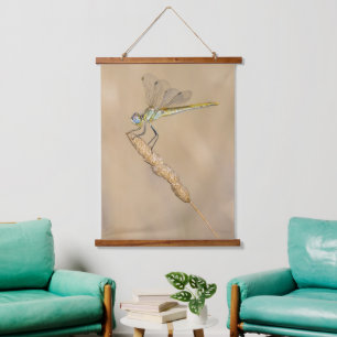 Skimmer Dragonfly Insekt Weibchen (CC BY 4,0) Holz Wandteppich Mit Holzrahmen