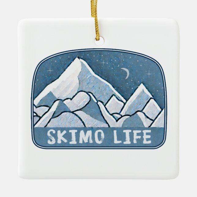 Skimo Life Keramikornament (Vorderseite)