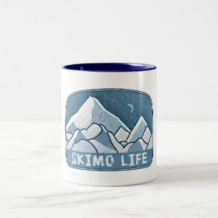 Skimo Life Zweifarbige Tasse
