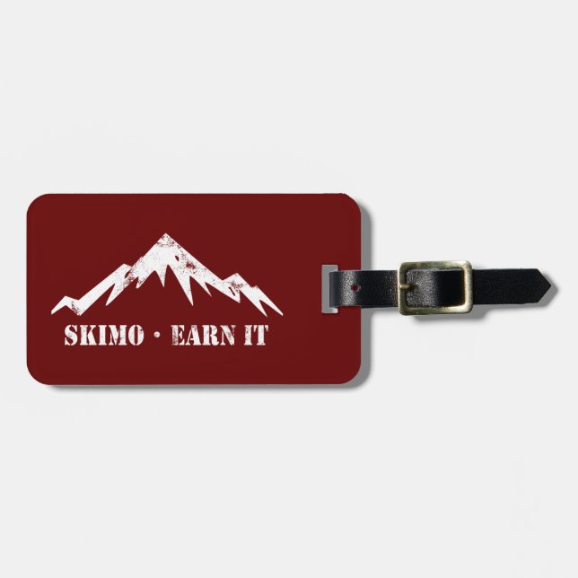 Skimo, verdiene es gepäckanhänger (Vorderseite horizontal)