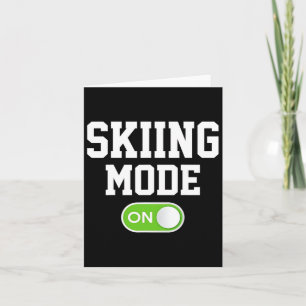 Skimodus auf dem sonnigen Skifahrer Karte