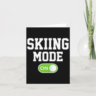 Skimodus auf dem sonnigen Skifahrer Karte
