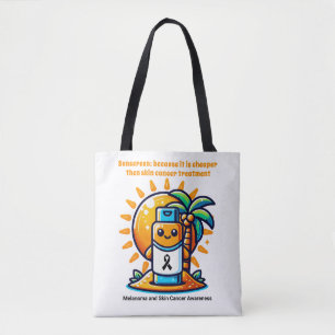 Skin Caner Melanoma Awareness Beach Tasche