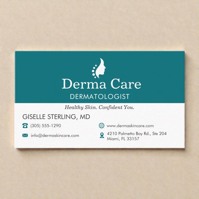 Skin Care Center Dermatologist  Visitenkarte (Von Creator hochgeladen)